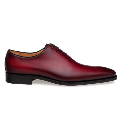 Mens Mezlan Pamplona Calfskin Plain Toe Dress Shoe in Cognac