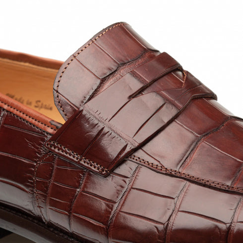 Mezlan Shoes Loafer - Mezlan Alligator Shoes - Mezlan Alligator Dress Shoes  On Sale