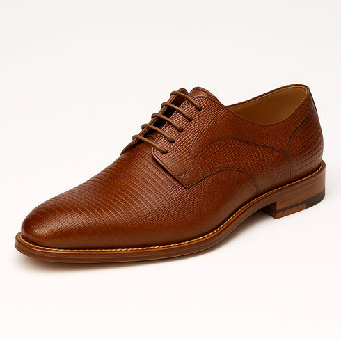 Mens Mezlan Pegaso Lizard Dress Shoe in Tan