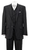 Harlem Nights Suits for Men - Milano 1920s Mens Black Pinstripe 3 Piece Suit Gangster Stripe 5702V10