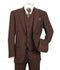 Harlem Nights Suits for Men - Milano 1920s Mens Brown Pinstripe 3 Piece Suit Regular Fit 5702V10