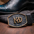 Marco Di Milano Missouri Black & Blue Leather Dress Shoe