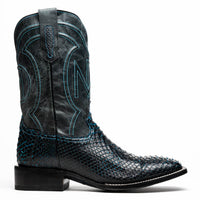 Marco Di Milano Missouri Black & Blue Leather Dress Shoe