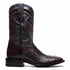 Marco Di Milano Missouri BlackCherry Python Square Toe Cowboy Boots
