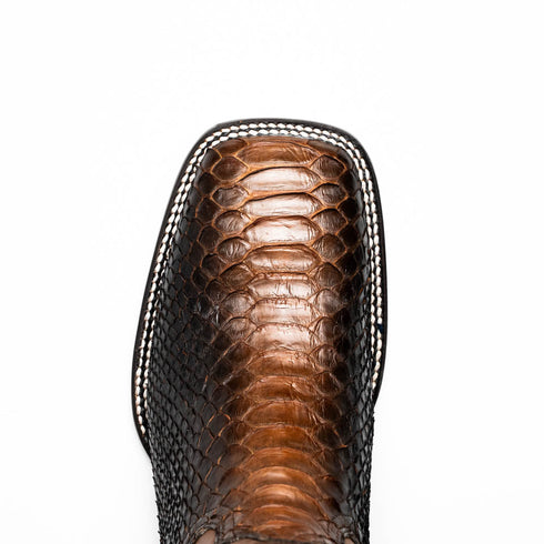 Marco Di Milano Missouri Lisboa Python Square Toe Cowboy Boots
