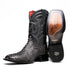 Marco Di Milano Missouri Stone White Python Square Toe Cowboy Boots