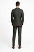 Mens Green Suit - Designer Brand Suit No Pleated Pants Modern Fit