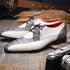 Marco_Di_Milano Moncalieri - Gray & White Leather Loafer