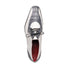Marco Di Milano Moncalieri White Gray Genuine Alligator and Cobra Skin Dress Shoe