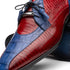 Marco Di Milano Moncalieri Navy/Red Genuine Alligator and Cobra Skin Dress Shoe