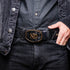 Marco Di Milano Montana Belt Black Leather Loafer
