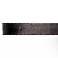 Marco Di Milano Montana Belt Black Leather Loafer