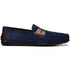 Zelli Monza Suede and Hand-Burnished Calfskin Driving Loafers in Navy
