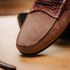Zelli Monza Suede and Caiman Crocodile Driving Shoes in Candy