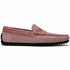 Zelli Monza Suede and Caiman Crocodile Driving Shoes in Candy
