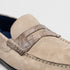 Zelli Monza Suede and Genuine Crocodile Driving Loafers in Sand