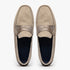 Zelli Monza Suede and Genuine Crocodile Driving Loafers in Sand