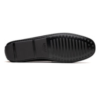 Zelli Monza Suede & Calfskin Driving Loafers in Black / Chestnut