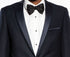 Navy Slim Fit 2 Piece Tuxedo With Satin Peak Lapel