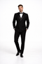 Black Double Breasted Tuxedo with Shawl Lapel
