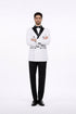White Double Breasted Tuxedo with Shawl Lapel