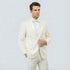 Ivory Tuxedo with Satin Notch Lapel – Wedding and Prom