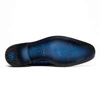 Marco Di Milano Napoli Electric Blue Leather Shoe