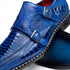 Marco Di Milano Napoli Electric Blue Leather Shoe
