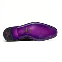 Marco Di Milano Napoli Purple Leather Luxury Loafers