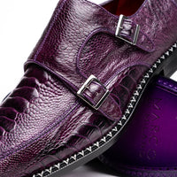 Marco Di Milano Napoli Purple Leather Luxury Loafers
