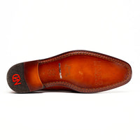 Marco Di Milano Napoli Rustic Cognac Leather Shoes