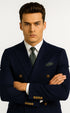 Navy Double Breasted Blazer Mens Double Breasted Blazer - 100 % Wool Navy Double Breasted Sport Coat
