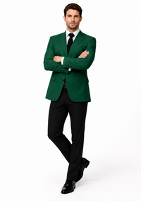 Neil Allyn Career Basics Men's Augusta Green Polyester Blazer Jacket