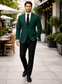Neil Allyn Career Basics Men's Augusta Green Polyester Blazer Jacket