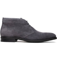 Zelli Marco Italian Suede Chukka Boots in Grey | Luxury Footwear