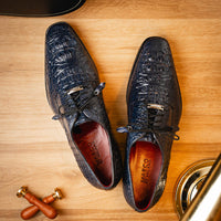 Marco_Di_Milano Nilo Navy Leather Luxury Shoe