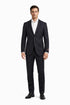 Novello Black, Modern Fit, Pure Wool Suit by Tiglio Luxe