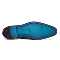 Marco Di Milano Olivieri Caribbean Blue Pirarucu Dress Shoe Oxfords