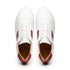 Zelli Olympias Calfskin and Crocodile Sneakers in White and Red
