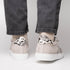 Zelli Olympias Python and Sueded Goatskin Luxury Sneakers in Grey