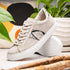 Zelli Olympias Python and Sueded Goatskin Luxury Sneakers in Grey