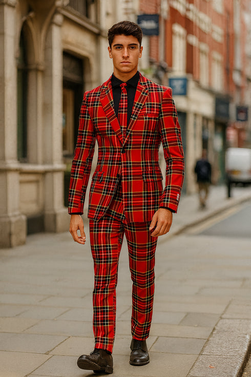 Plaid Christmas Suit