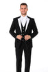 Men’s Black and White Tuxedo Shorts Suit – Modern Formal Tuxedo with Short Pants for Wedding, Party and Special Events