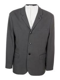 Mens Charcoal Grey Three Buttons Western Blazer – Classic Fit Cowboy Style Three Button Formal Dress Jacket