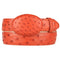 Men’s Orange Rust Copper Genuine Leather Belt with Textured Finish – Classic Dress Belt for Formal and Casual Wear