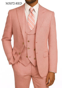 Men’s Red and white Houndstooth Summer Blazer, Lightweight Check Sport Coat for Weddings, Prom, Parties