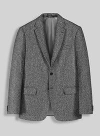 Men’s Grey Herringbone Winter Cowboy Blazer – Western Sport Coat Jacket