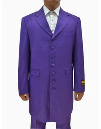 Pimp Halloween Joker Costume Purple Zoot Suit for Men