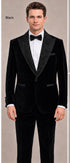 Men’s Black Velvet Western Blazer – Rhinestone Formal Cowboy Sport Jacket Removable Rhinestone Glitter Lapel
