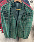 Men’s Green and Gold Plaid Christmas Holiday Blazer – Classic Check Party Jacket for New Year, Wedding and Festive New Year event
